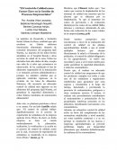 Control de Calidad como Factor Clave en la Gestión de Procesos Empresariales