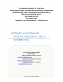 Internet, auditoria del sistema y seguridad de la información