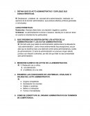 Acto administrativo y sus caracteristicas