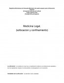 Medicina Legal. (Sofocación y confinamiento)