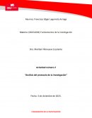 Análisis del protocolo de la investigación