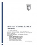 Práctica de investigación criminal