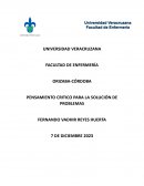 Pensamiento critico para la solución de problemas