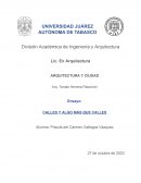 Ensayo.Calles y algo más que Calles
