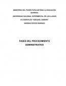 Fases del procedimiento administrativo