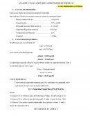 Análisis y evaluación del alimentador de tornillo