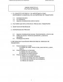 El concepto de precio y su importancia como instrumento comercial en las empresas de transporte