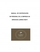 Manual de contratación de personal de la empresa de servicios Larreg Party