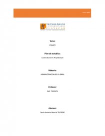 Administración de proyectos constructivos. Página 1