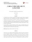 Carga y descarga de un capacitor