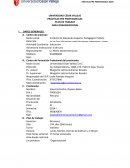 Prácticas pre profesionales Plan de trabajo Área organizacional