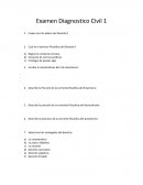 Examen diagnóstico Derecho Civil