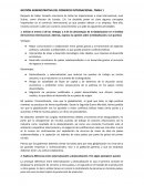 Gestión administrativa del comercio internacional