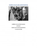 Análisis de las escuelas administrativas