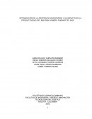 Optimización de la gestión de inventarios y su impacto en la productividad del bar