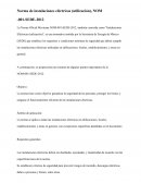 Normas de instalaciones eléctricas