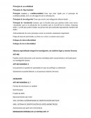 Principio de accesibilidad. Principio de Oportunidad