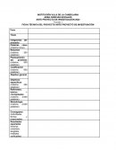 Instructivo para el diligenciamiento de la ficha técnica del ante proyecto