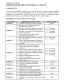 Programas de educación para la salud