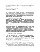 Normas y procedimientos en transporte terrestre de carga