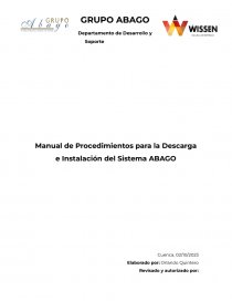 Manual de Procedimientos para la Descarga e Instalación del Sistema ABAGO. Página 1