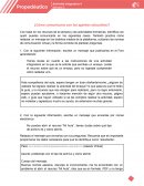 Como comunicarse con los agentes educativos