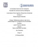 Reflexiones sobre el valor de la biotecnología en el progreso de la humanidad