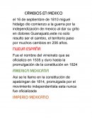 Cambios en México