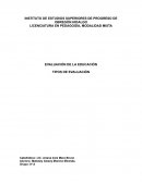 Tipos de evaluación