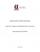 Gestión de la imagen y la identidad personal e institucional