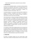Ensayo sobre tecnología educativa y producción de recursos multimedia