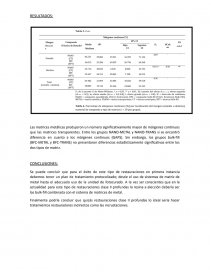 Influencia del tipo de matriz usado y la formación de gaps; en restauraciones clase II profundas usando resinas Bulk-Fill. Página 4
