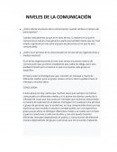 Niveles de la comunicación