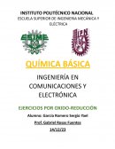 Química básica. Ejercicios por óxido-reducción