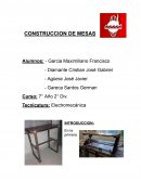 Construccion de mesas. Herramientas utilizadas