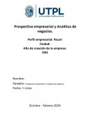 Prospectiva empresarial y analítica de negocios