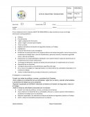 Seguridad y salud en el trabajo. Acta de inducción y reinducción