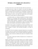 Ventajas y desventajas de la educación a distancia