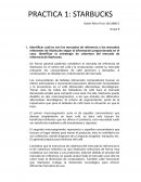 Práctica Starbucks, los mercados de referencia y los mercados relevantes