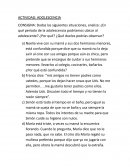 Adolescencia. ¿En qué período de la adolescencia podríamos ubicar al adolescente?