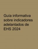 Guía informativa sobre indicadores adelantados de EHS 2024