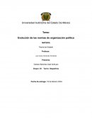 Evolución de las normas de organización política