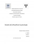 Estudio de la filosofía en la psicología