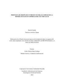 Diseño proyecto minería de datos para entidad de servicios de salud. Página 1