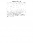 Politica. Naturaleza y concepto
