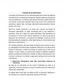 Fuentes de la información