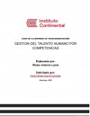 Gestión del talento humano por competencias