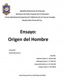 Orígen del Hombre. Génesis y evolución de la sociedad humana