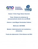 Síntesis de sistemas de almacenamiento dentro de una MPyM