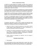 Familia y Fundamentación Política